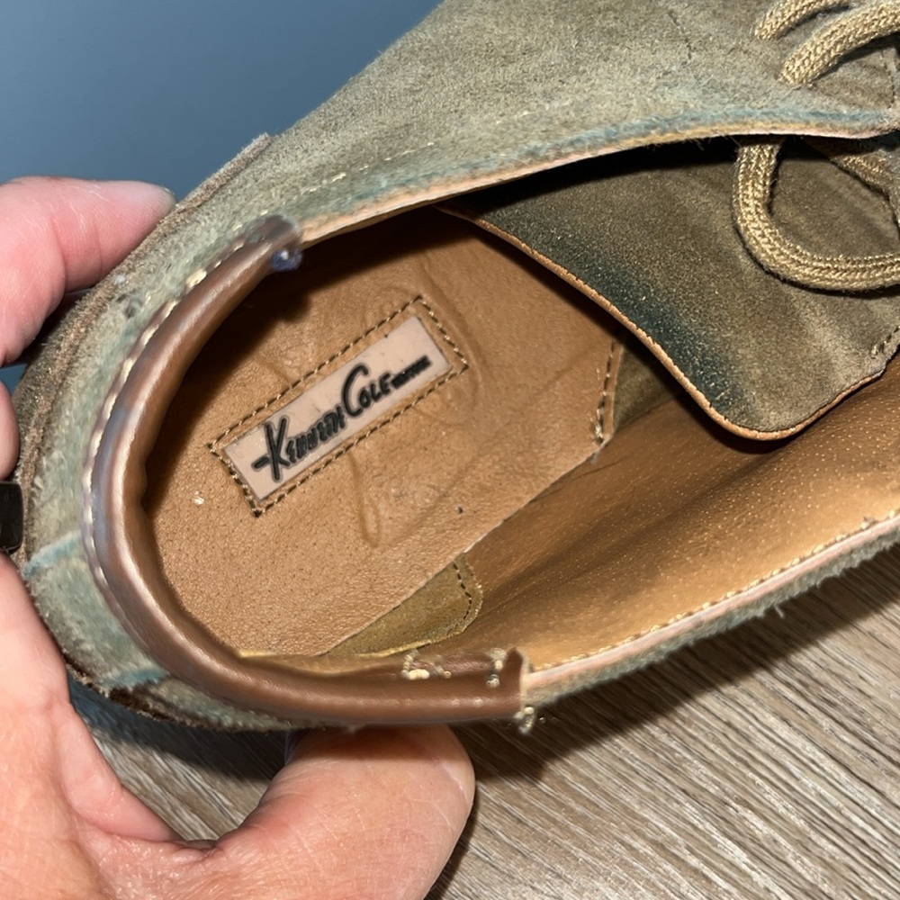 Kenneth Cole New York Tan Leather Lace Up Dress Shoes - Picture 6 of 7